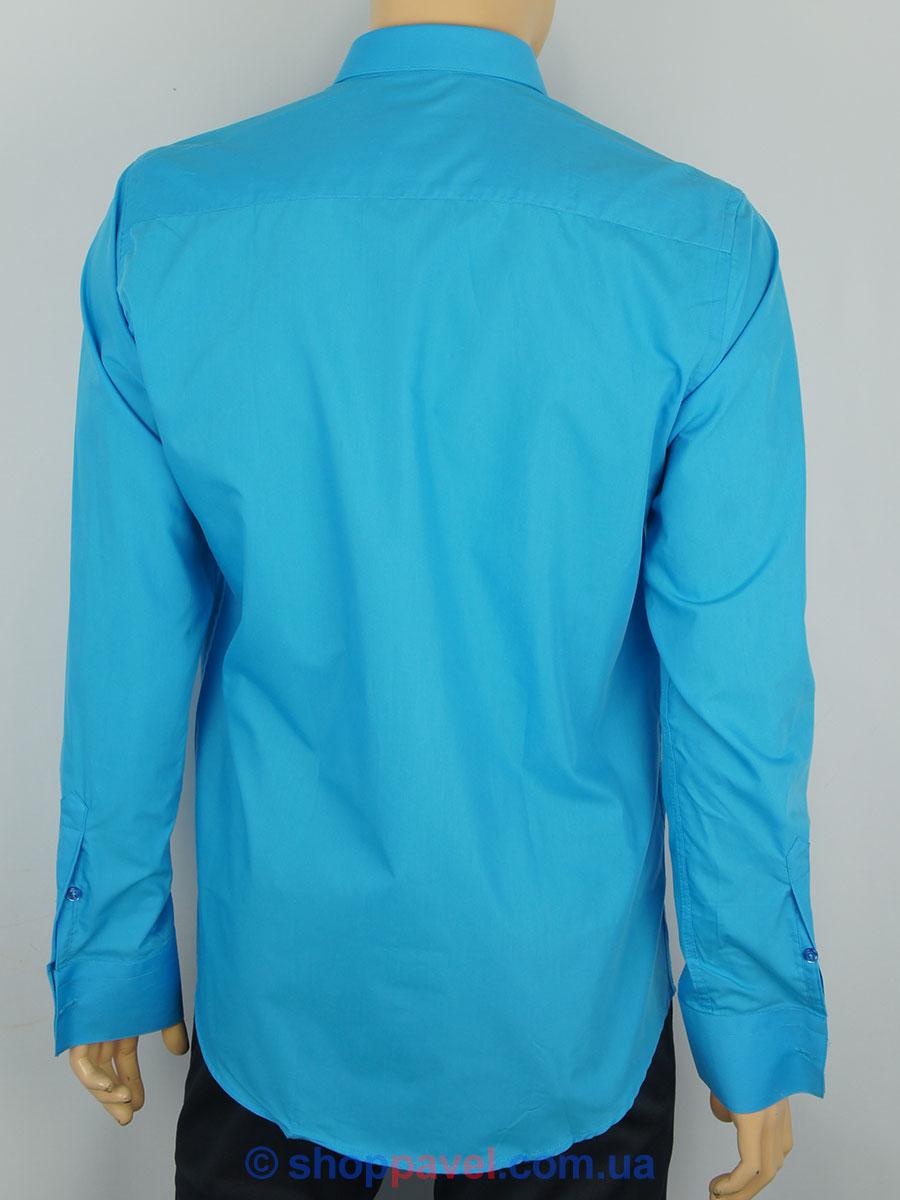Мужская рубашка Negredo 28046 Slim светло-синего цвета - фото 3 - id-p543782271
