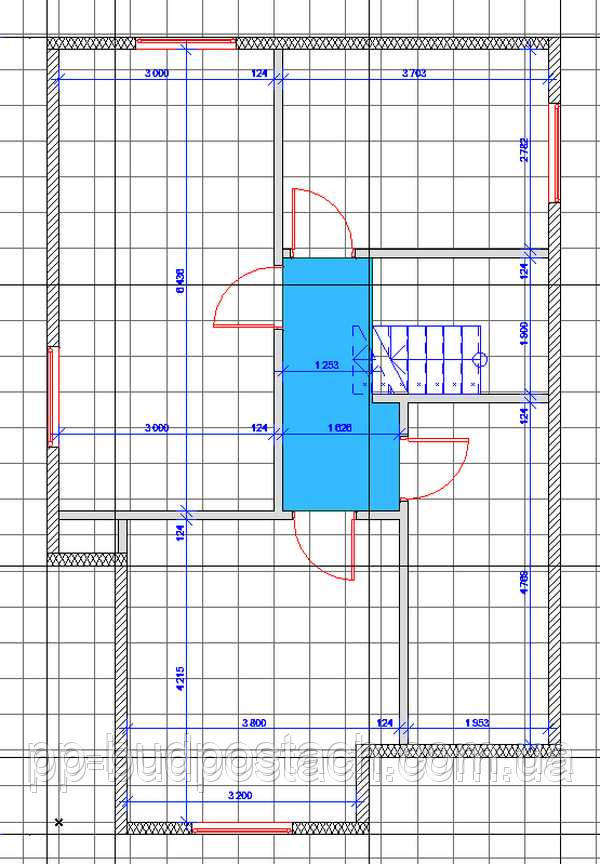 План второго этажа после небольшой коррекции