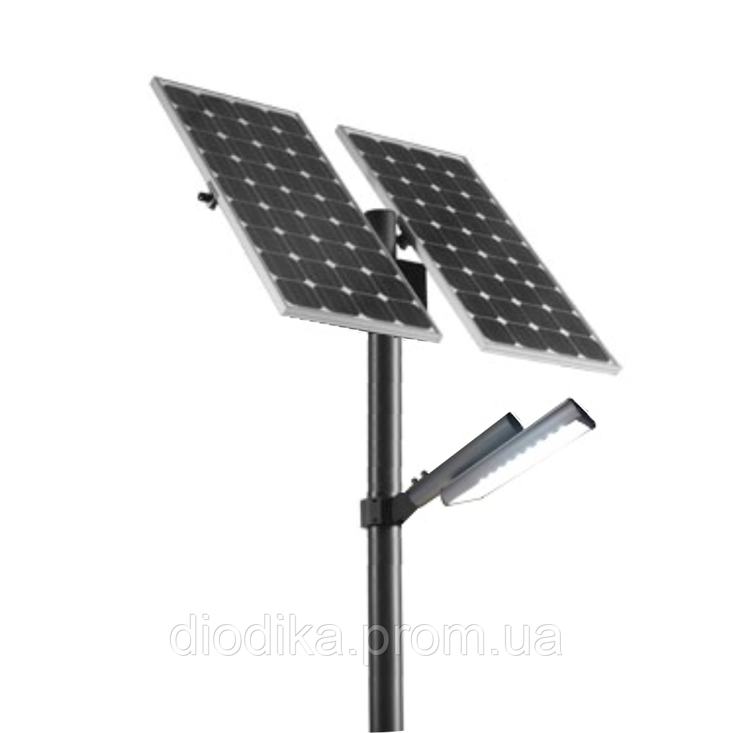 Автономний світлодіодний вуличний ліхтар 60 Вт. із сонячною батареєю