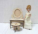 Лялькова меблі.Табурет круглий малий, фото 2