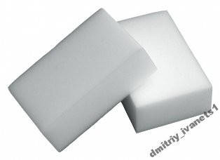 Меламінова губка, чищення без хімії 10х6х1см