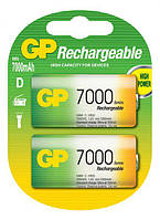 Акумулятори GP Rechargeable D (LR20) 7000mAh NiMH 2шт (GP700DHC-2UEC2),V 1.2