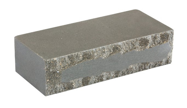 Облицовочный кирпич LAND BRICK "Луч" серый 250х110х65 мм