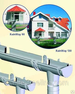 Водосточная система RAINWAY Воронка желоба 90 - фото 3 - id-p36741463