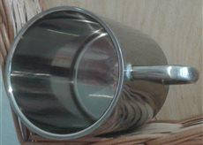 Металевий кухоль "Не забудь помелитися" 300 мл, фото 2