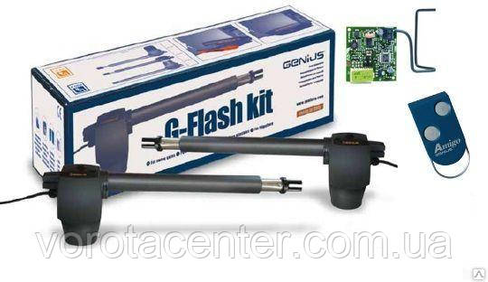 Комплект привода для распашных ворот FAAC GENIUS G-BAT 300 створка до 3 м - фото 1 - id-p544191470