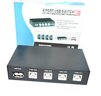 03-01-611. USB sharing Switch на 4 гнізда USB (B), MT-1А4В-С