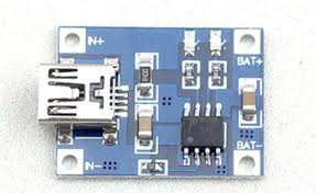 TP4056 модуль плата заряду літієвих LI-ION акумуляторів 18650 — mini USB, фото 1