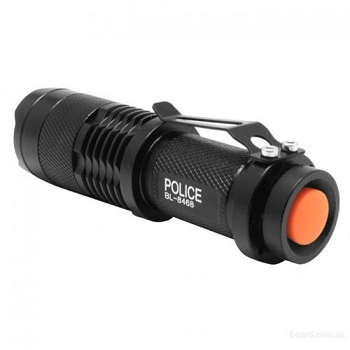 Тактичний ліхтар ліхтарик Police BL-8468 20000W в комплекті зарядний пристрій і акумулятор ручний ліхтарик акумуляторний ліхтарик