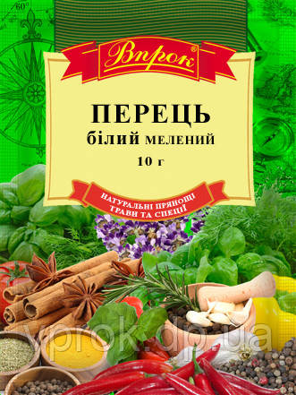 Перець білий мелений 10 г ТМ "Впрок"
