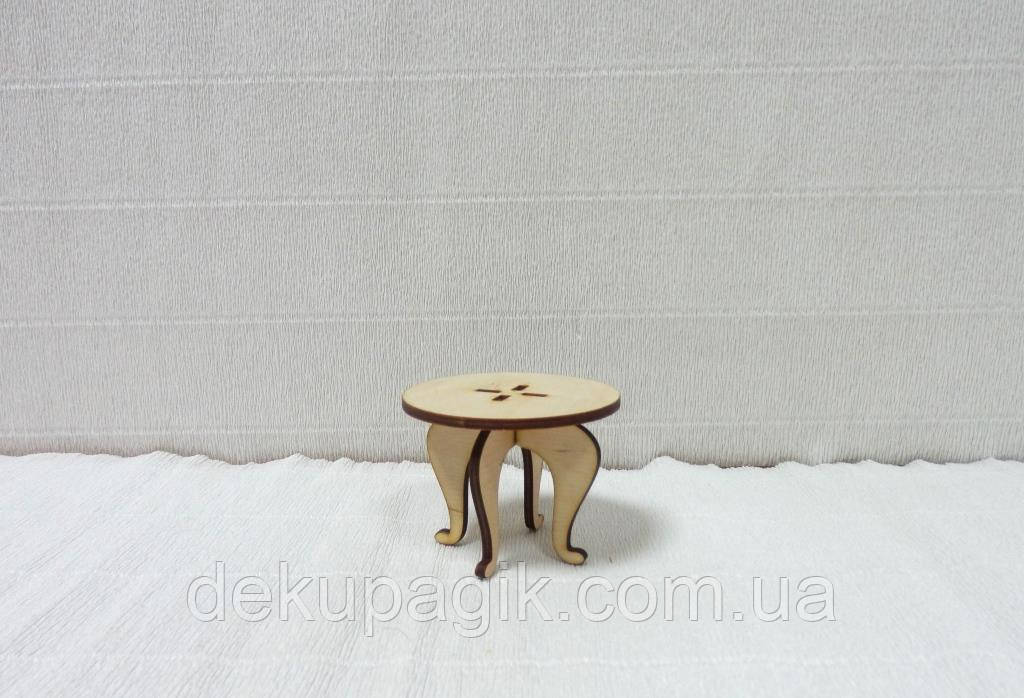 Лялькова меблі.Табурет круглий малий, фото 1