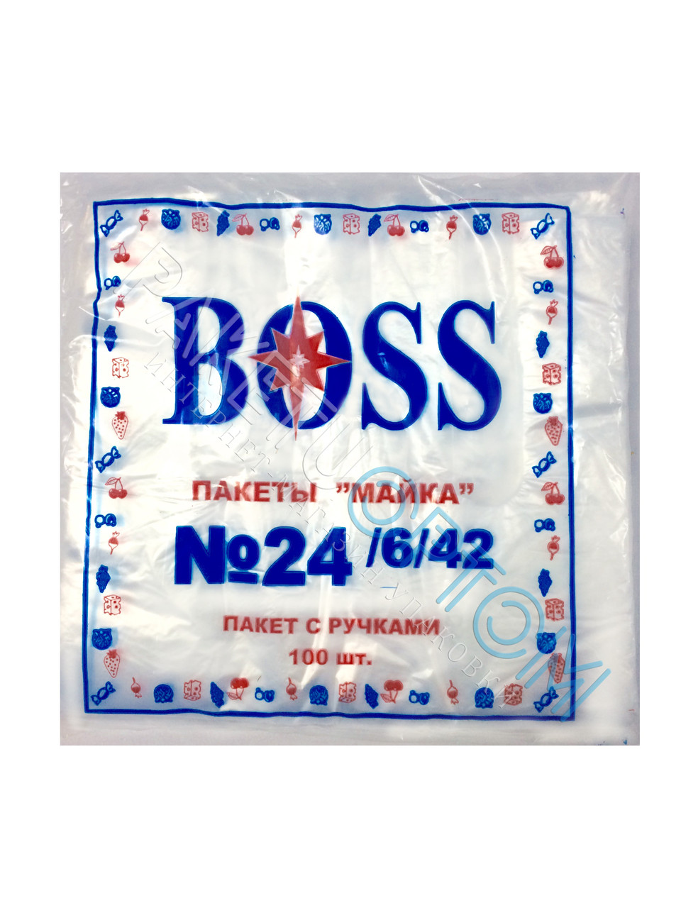 Поліетиленові пакети майка "BOSS" №24