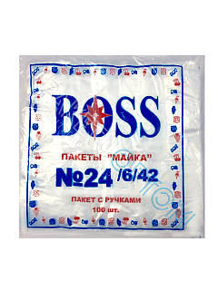 Поліетиленові пакети майка "BOSS" No24