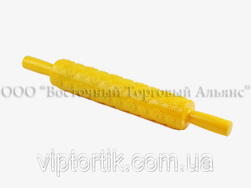 Качалка для мастики рельєфна — Ромашки, фото 1