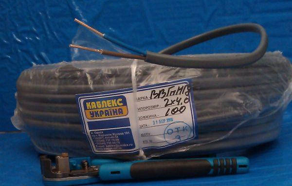 Кабель ВВГП-нде 2*1 Каблекс Одеса, фото 1