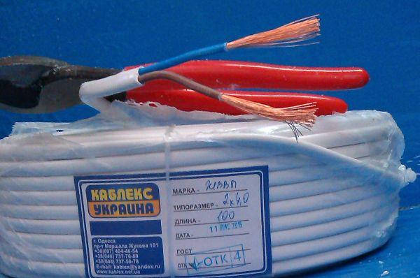 Кабель ШВВП 2*4 Каблекс Одеса, фото 1