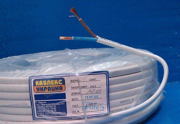 Кабель ШВВП 2*6 Каблекс Одеса