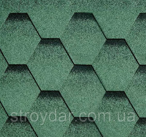Бітумна черепиця Katepal колекція Katrilli колір Зелень мохова, фото 1