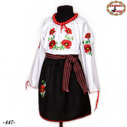 Дитячий вишитий національний костюм Іринка (5-6 років), фото 2