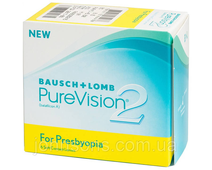 Лінзи  Bausch + Lomb PureVision 2 For Presbyopia в уп 6шт | Мультифокальні Контактні лінзи, фото 1