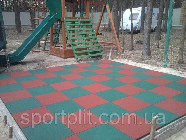 Гумове підлогове покриття для травмобезпеки дітей, фото 1