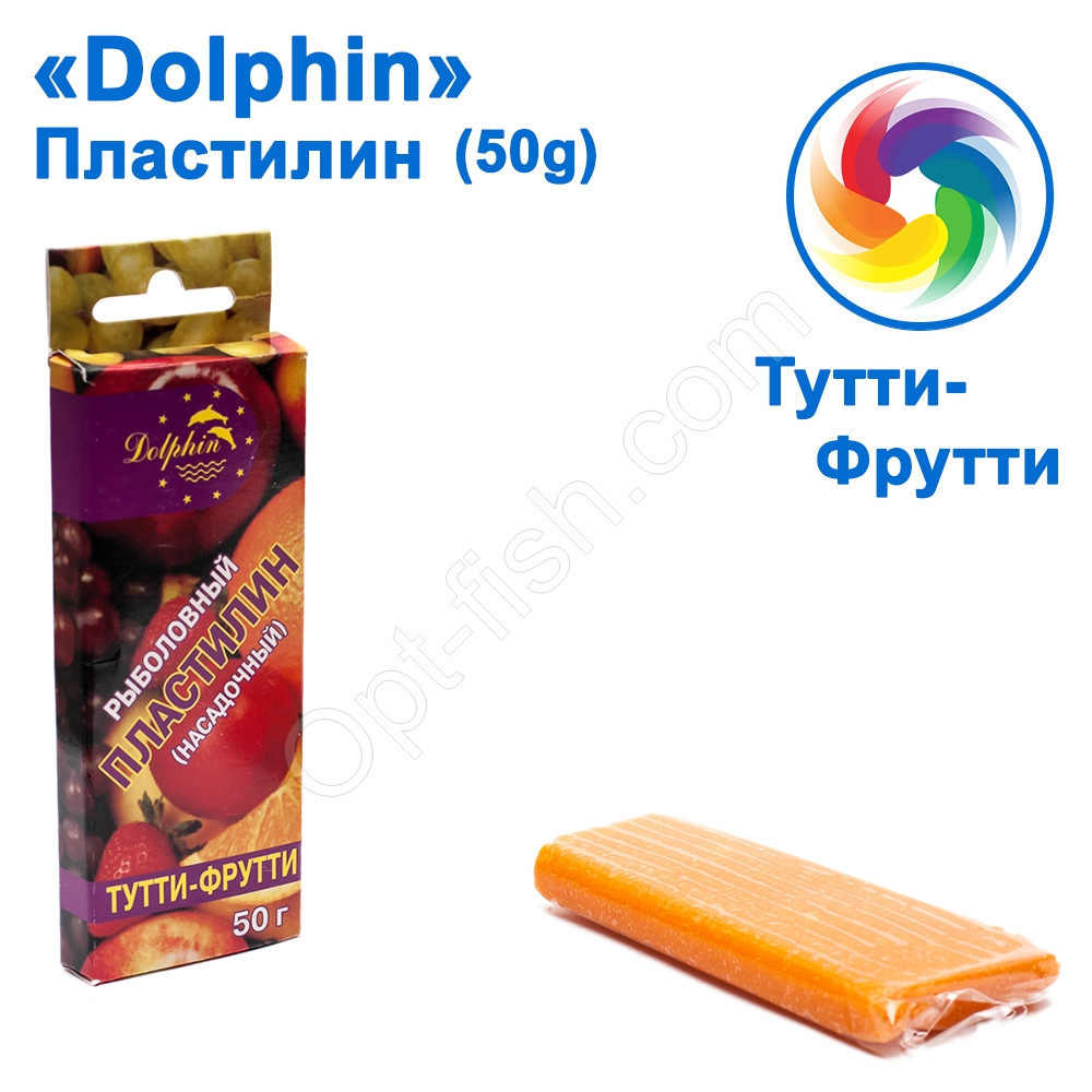 Пластилін Dolphin 50g Тутті-фрутті, фото 1