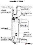 Датчик контролю низького рівня води в котлі AFRISO WMS-WP6, фото 3