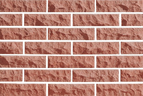 Плитка фасадная LAND BRICK скала красная 250х20х65 мм