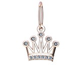 Підвіска срібна Корона у камінні, фото 2