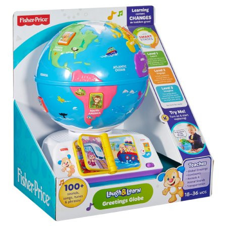 Інтерактивна іграшка Fisher Price Розумний глобус з технологією Smart Stages понад 100 пісень (рос.)