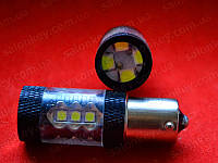 P21W 1156 BA15S 3030SMD 16шт белый 9000Lux супер яркие