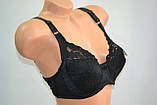 Бюстгальтер Yalisi 902 чашка DD без поролону Чорний, фото 3