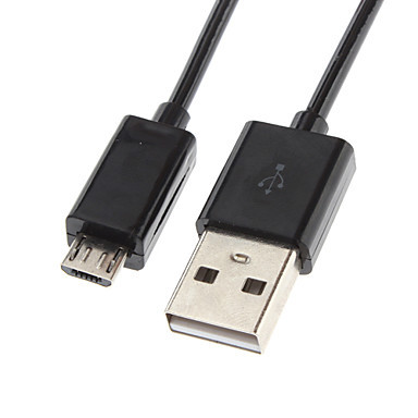 Кабель USB - microUSB (пластик), длина 1 метр - фото 1 - id-p542835627
