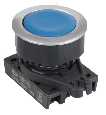 Кнопка кругла натискна Ø 36 мм, врівень