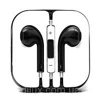 Наушники гарнитура Apple Earpods iPhone. Чорний