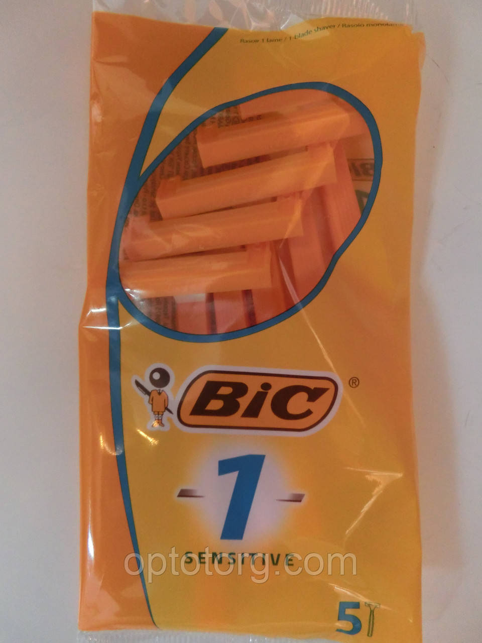 Станки для гоління Бік (Bic) Сенситив оригінал одноразові 5 штук