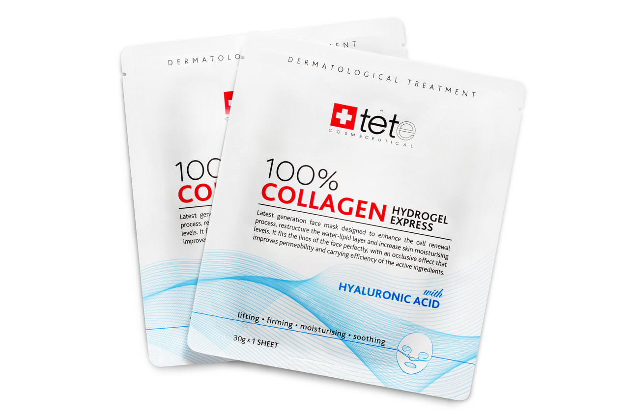 Гідрогелева колагенова маска + Експрес-догляд Collagen Hydrogel Express TETe Cosmeceutical, Швейцарія, 1шт