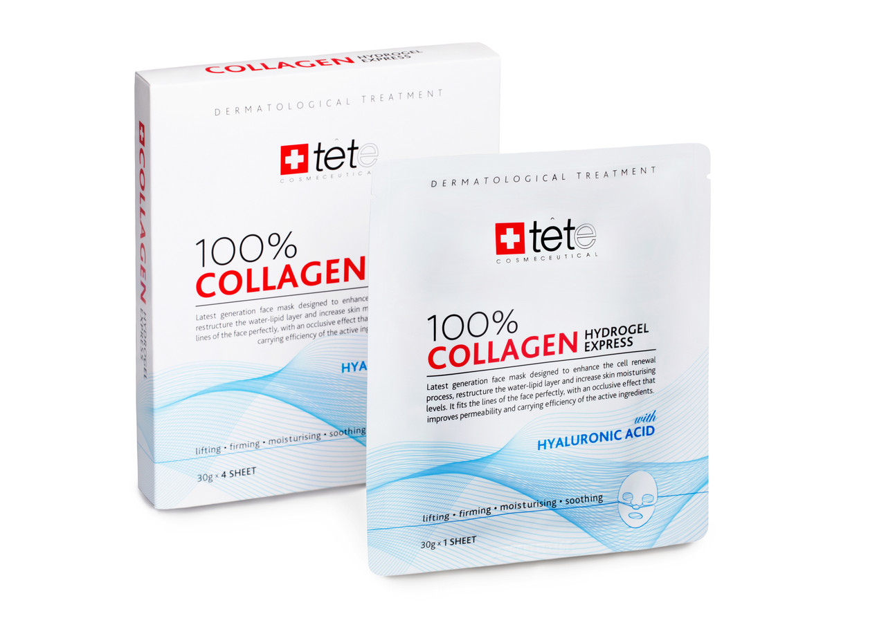 Гідрогелева колагенова маска Collagen Hydrogel Express TETe Cosmeceutical, Швейцарія, 1уп-4шт