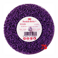 3М™ 05809 Scotch-Brite™ Clean&Strip XT-ZS Purple™ - круг Зачисний на шпинделі 100х13х6 мм, XCRS, пурпурний