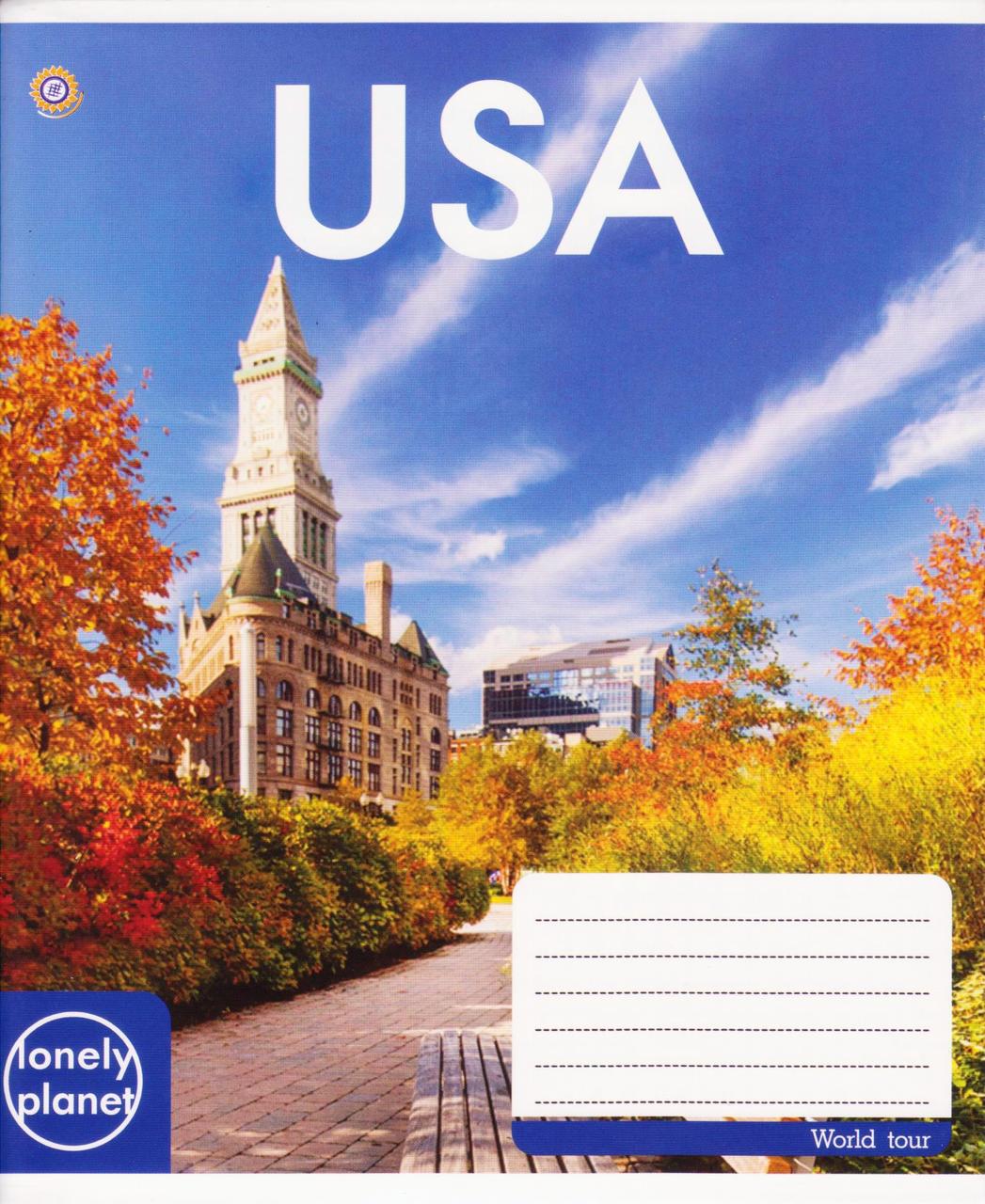 Зошит шкільна 96 арк. клітка "Country Travel" 794734