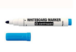 Маркер для білих дошок Centropen 2,5мм круглий синій (10)