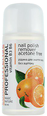 Рідина для зняття лаку без ацетону Colour Intense Professional Nail Polish Remover Aceton Free Orange