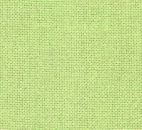 Ткань равномерного переплетения Lugana 25 3835/6140 Lime Green (Зеленый лайм) Zweigart (Германия)