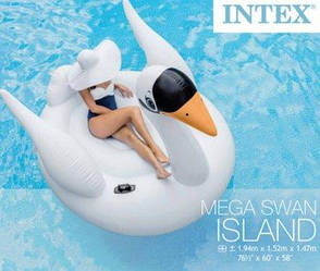 Плотик надувний Intex 56287 Лебідь (194х152х147 см)