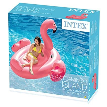Плотик надувний Intex 56288﻿ Фламінго (218х211х136 см)