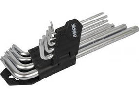 Набір торцевих ключів торкс 9шт СRV, Т10-Т51 Miol 56-397