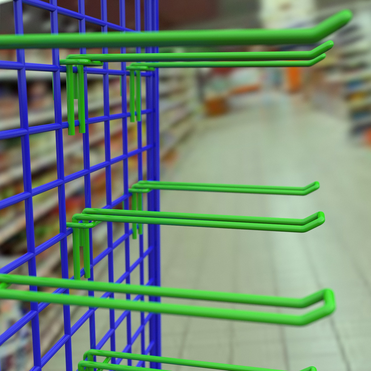 Гачок на торговельну сітку 🛒 подвійний 300 мм