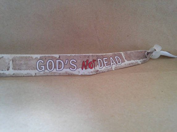 Текстильний браслет: god's not DEAD, фото 2