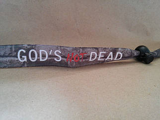 Текстильний браслет: God's not DEAD