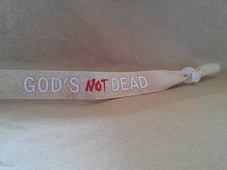 Текстильний браслет: God's not DEAD